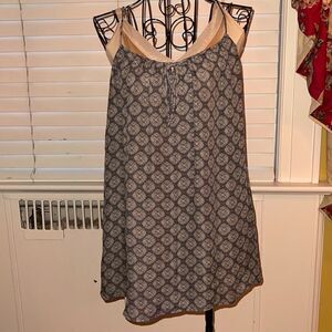 Vince pattern silk boho tunic NWOT XS